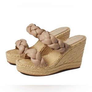 Kenneth Cole Olivia Braided Strap Espadrille Wedge
Platform Sandals - NWT